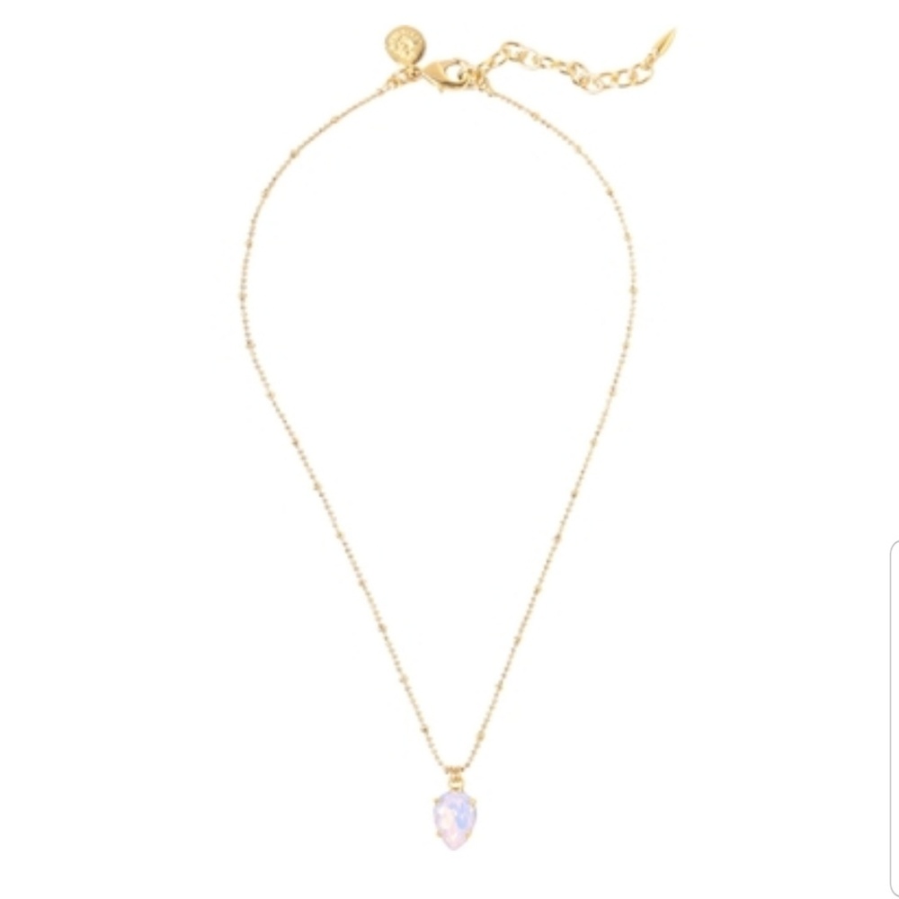 Lauren Hope Goldtone rose Opaque bella necklace